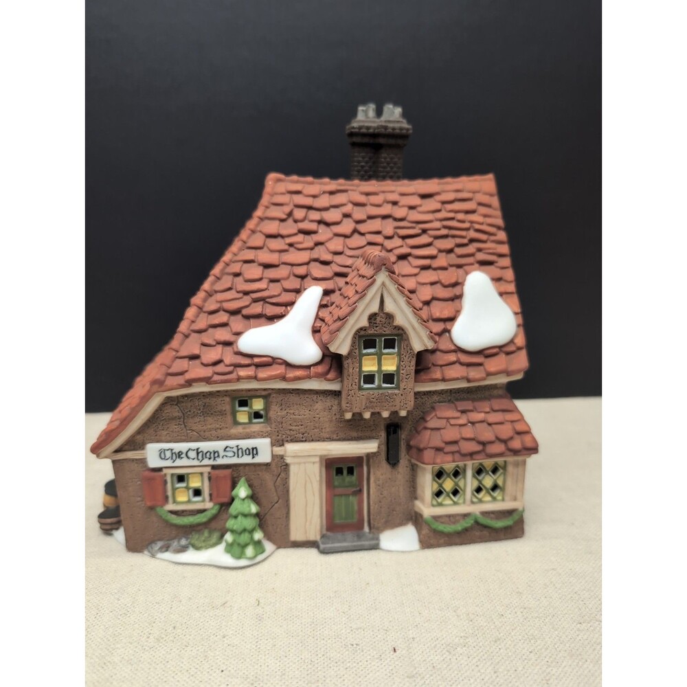 Dept 56 Dickens Village "The Chop Shop", no light - Retired- **Roof Chipped*